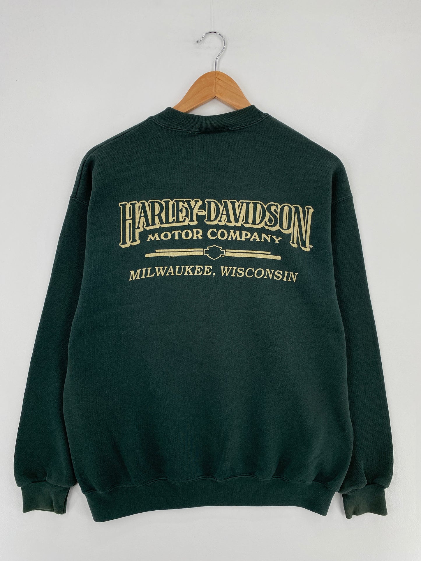 1998 HARLEY DAVIDSON Size M Vintage Sweat-Shirt / E738