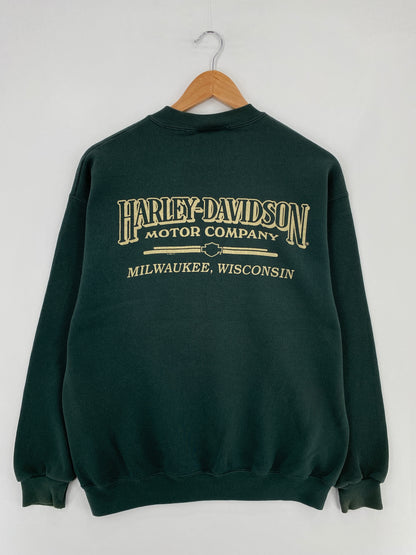 1998 HARLEY DAVIDSON Size M Vintage Sweat-Shirt / E738