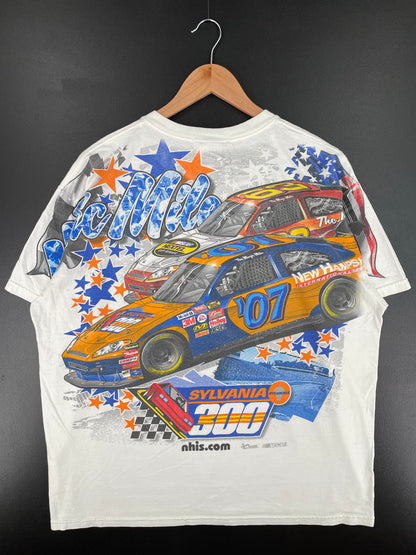 2007 NASCAR NEW HAMPSHIRE Size XL Vintage Racing T-Shirt / A2111