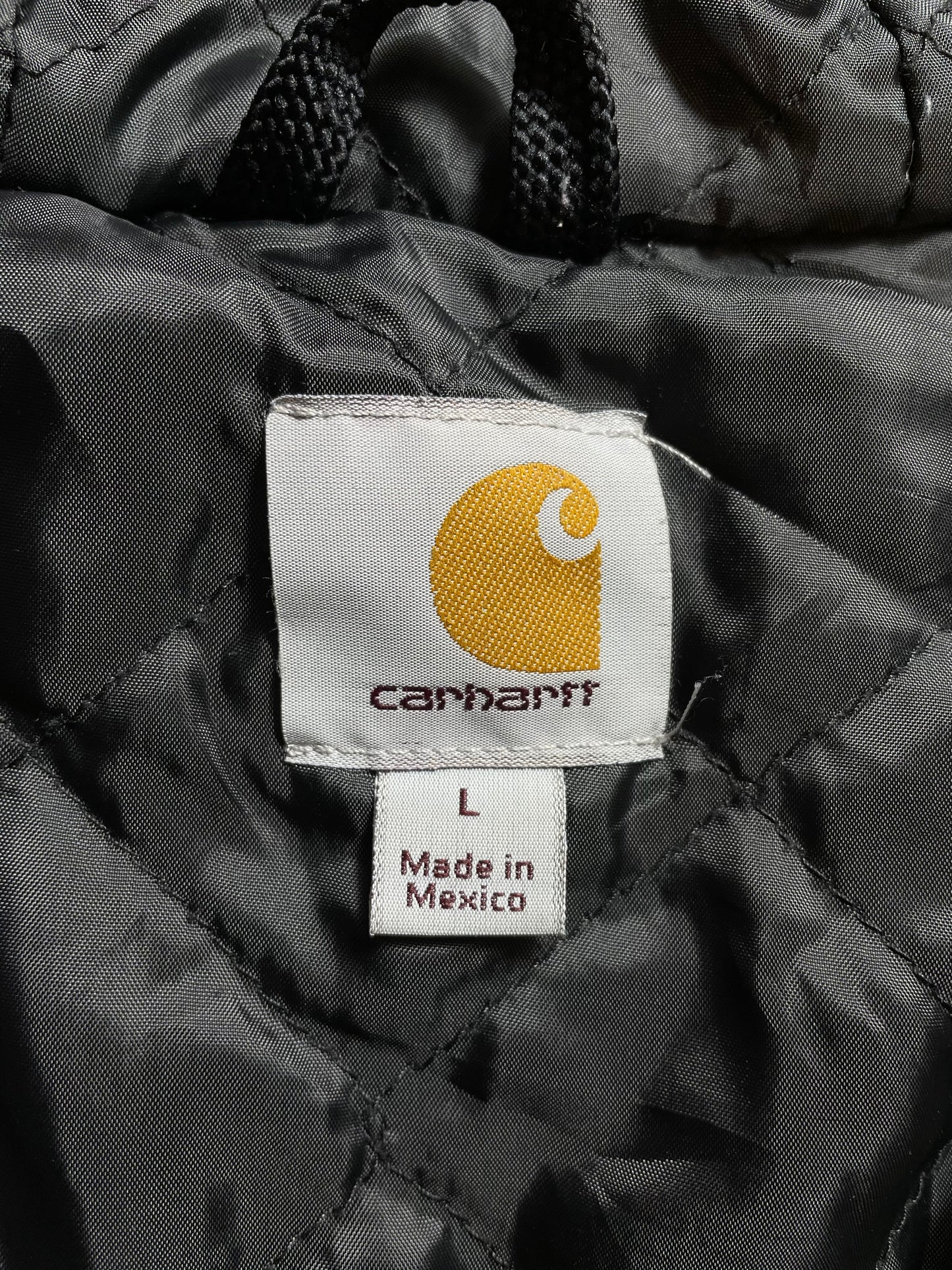Vintage CARHARTT Double Face Size L Zip-up Hoodie Sweat-Shirt / K9432