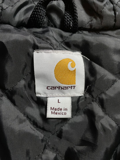 Vintage CARHARTT Double Face Size L Zip-up Hoodie Sweat-Shirt / K9432