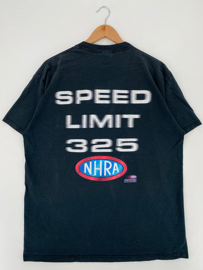 90's WINSTON DRAG RACING Size XL Vintage Racing T-Shirt / A2579