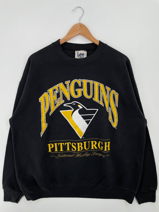 90's PITTSBURGH PENGUINS Made in USA Size XL Vintage NHL Sweat-shirt / A8519