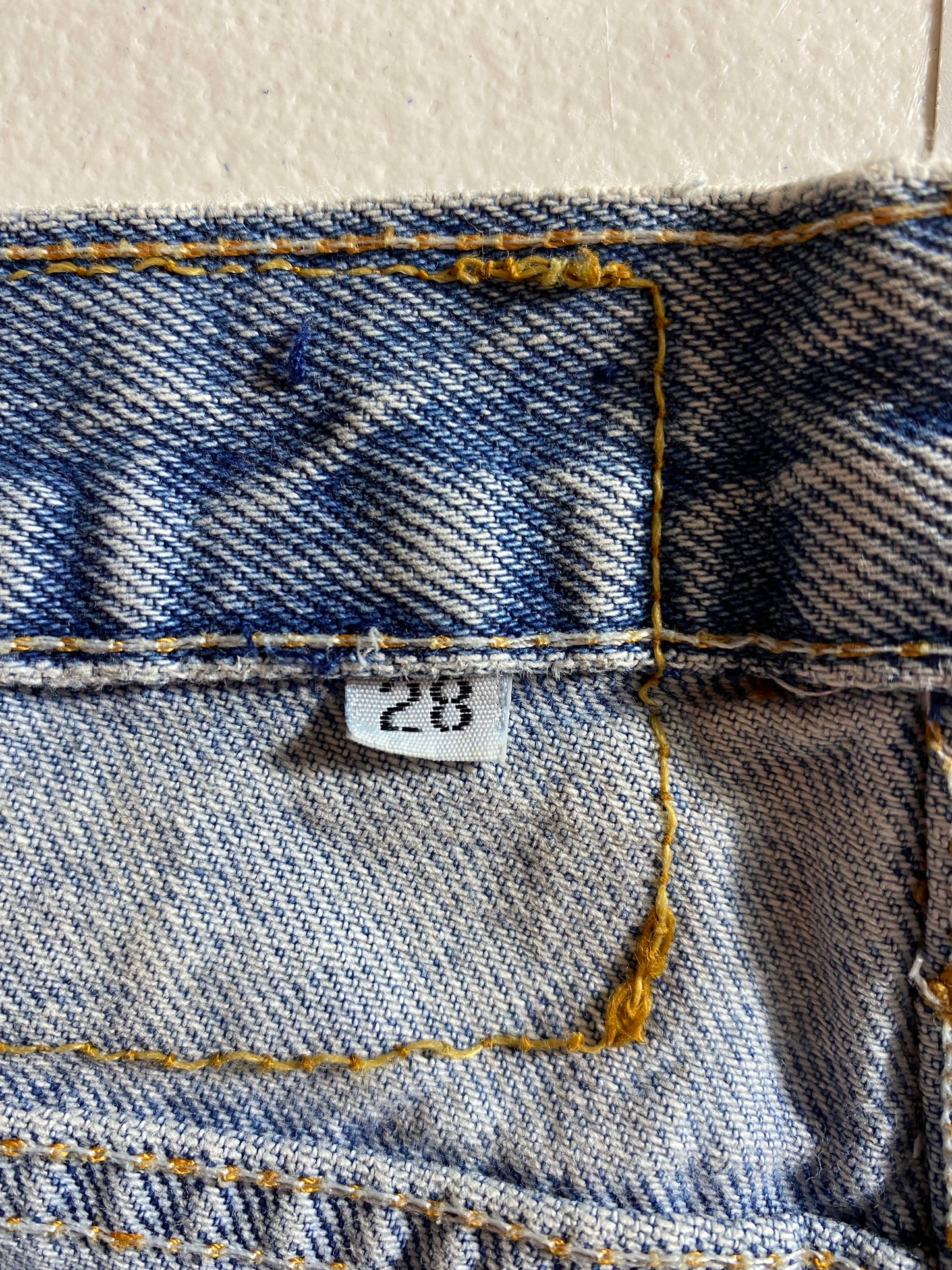 1994 DISNEY MICKEY AND MINNIE Made in USA Size 28 Denim Pants / K6721