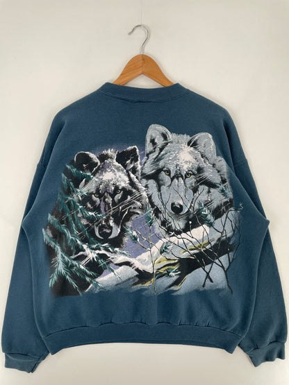 00' CHICAGO'S BROOKFIELD ZOO Size XXL Vintage Animal Sweat-Shirt / A9934