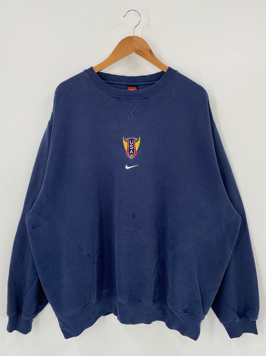 00' NIKE USA TRACK AND FIELD Size XXL Vintage Sweat shirt / K4215