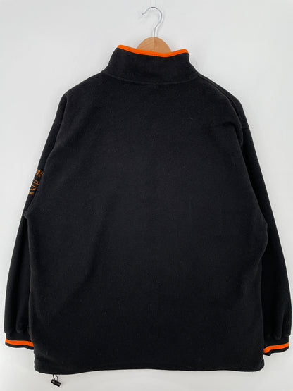 Vintage HARLEY DAVIDSON Size L Half Zip-up Fleece / A8567