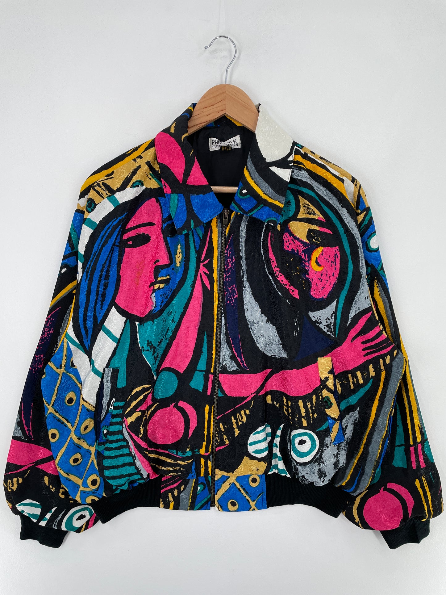 Vintage PARA-SILK Size Approx.XL Silk Jacket / E760