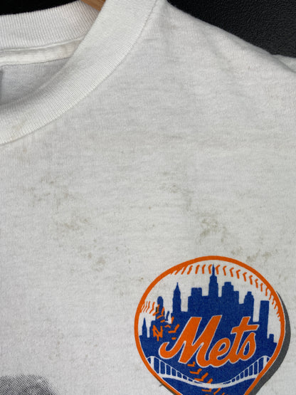 1991 SALEM x NEW YORK METS Made in USA Size XL Vintage MLB T-Shirt / A7215