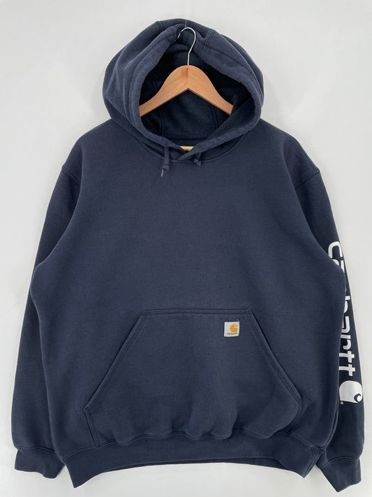 Vintage CARHARTT Size L Hoodie Sweat-Shirt / E3986S