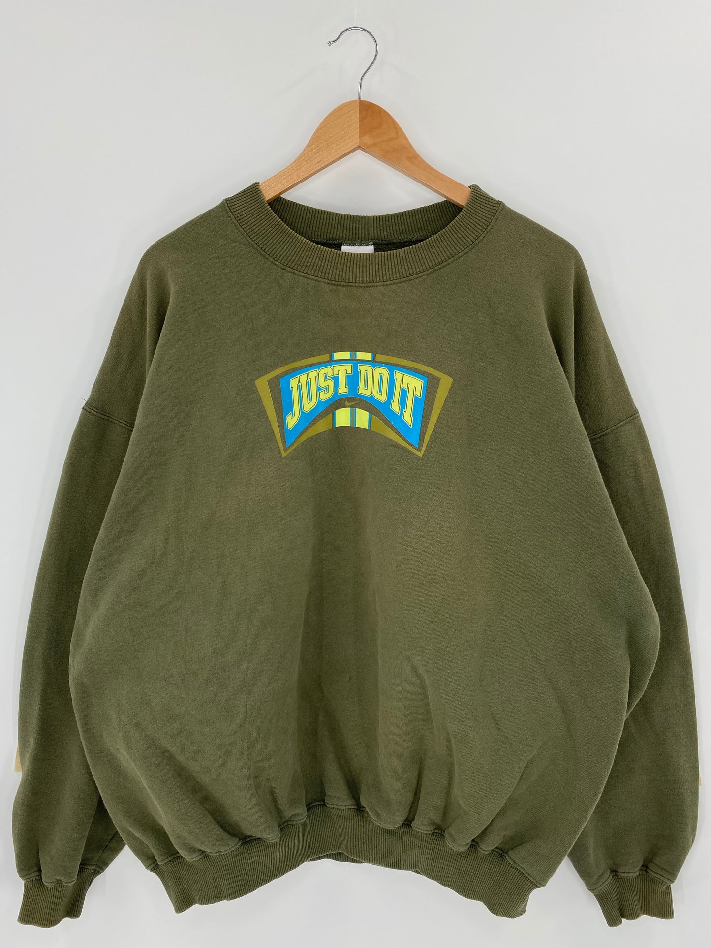 90's NIKE JUST DO IT Size XXL Vintage Sweat-shirt / K6012
