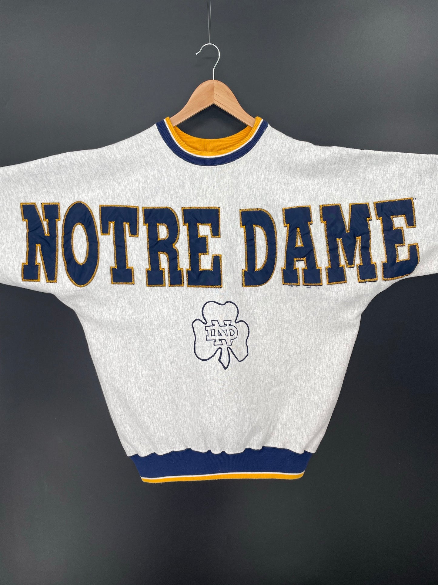 90’s UNIVERSITY OF NORTRE DUME Size XL College Sweat-Shirt / K8573