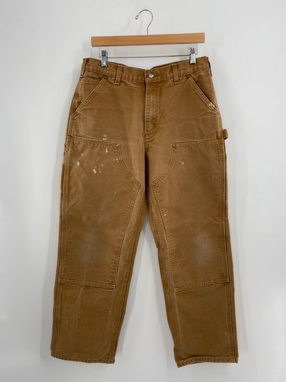 Vintage CARHARTT Size W32xL30 Double Knee Duck Pants / A5262