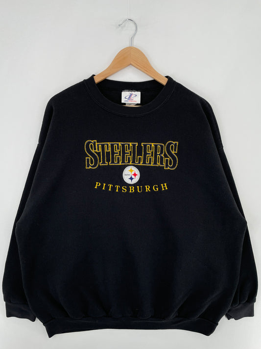 Vintage PITTSBURGH STEELERS Size XXL Vintage NFL Sweat-Shirt / E2339S