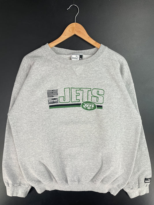 Vintage NEW YORK JETS Size XL NFL Sweat-shirt / E20