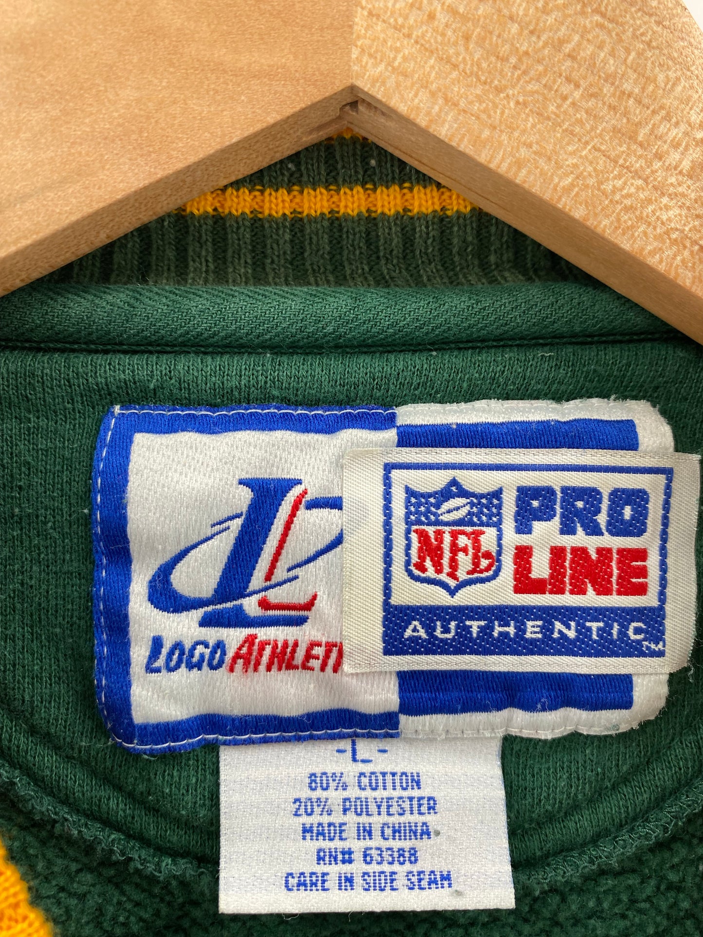 00' GREEN BAY PACKERS Size L Vintage NFL Sweat shirt / K5637