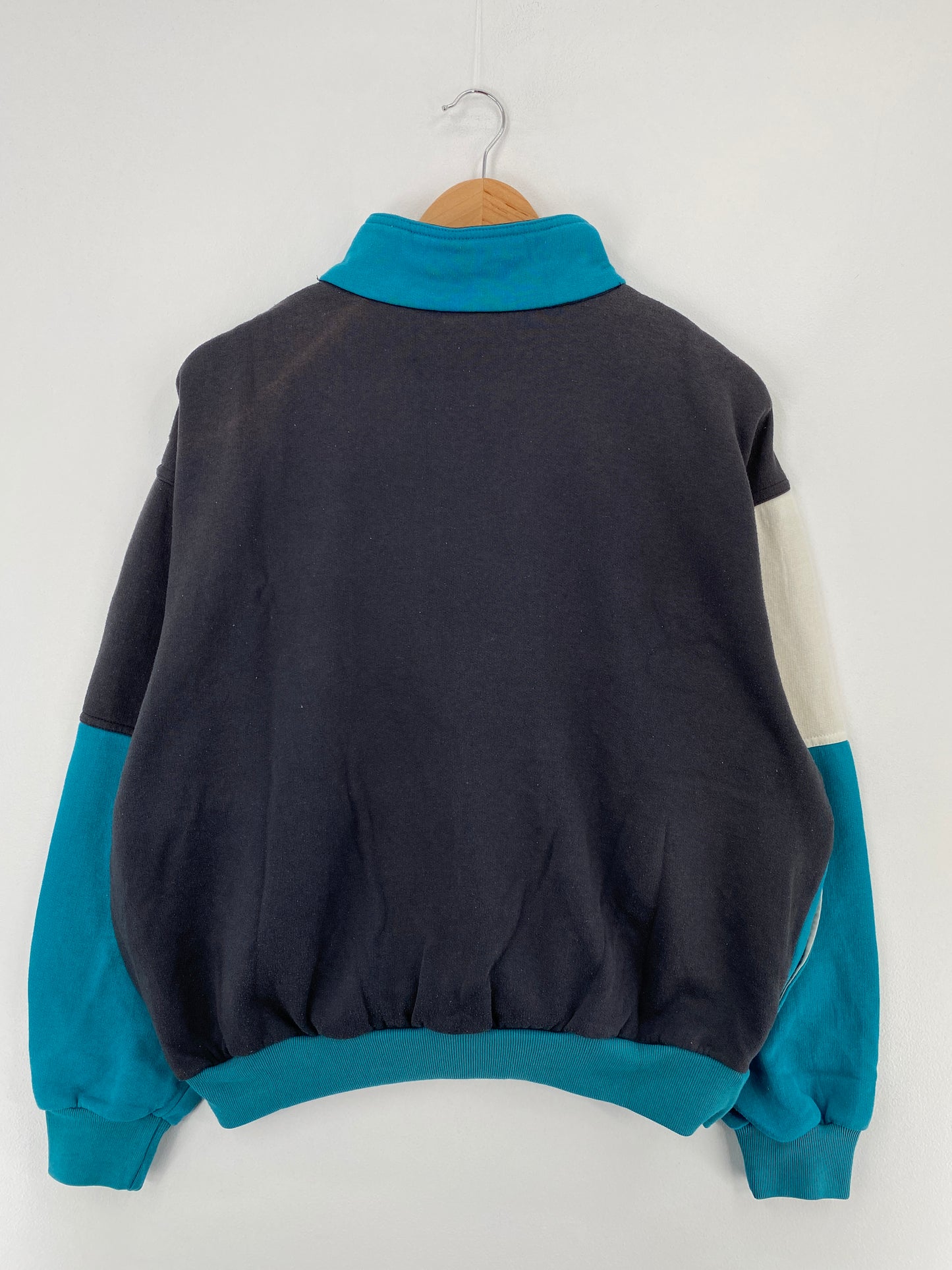 90’s NIKE Silver Tag Size No Tag(Approx.M-L) Vintage Zip-up Sweat-shirt / A9892