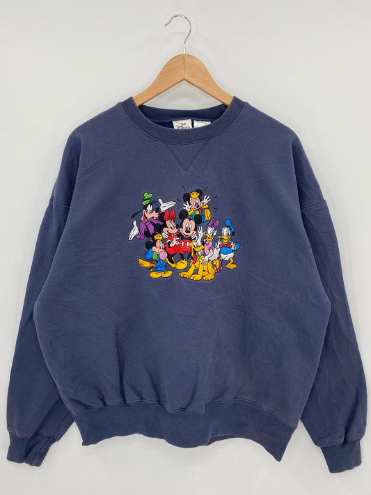 00' DISNEY MICKEY AND FRIENDS Size XL Vintage Sweat-shirt / K7093