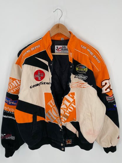 Vintage HOME DEPO x NASCAR TONNY STEWART Size L Racing Jacket/ K8308