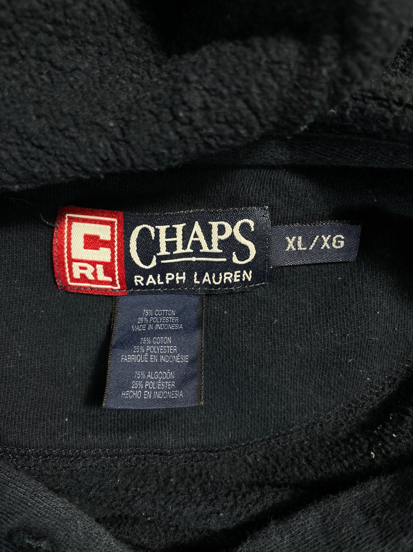 Vintage CHAPS RALPH LAUREN Size XL Vintage Hoodie Sweat-shirt / A9293