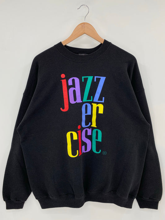 90’s JAZZ ER CISE Size No tag (Approx.XL) Sweat-shirt / K7574