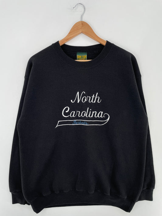 90's NORTH CAROLINA TAR HELLS Made in USA Size L Vintage College Sweat-shirt / E1426S