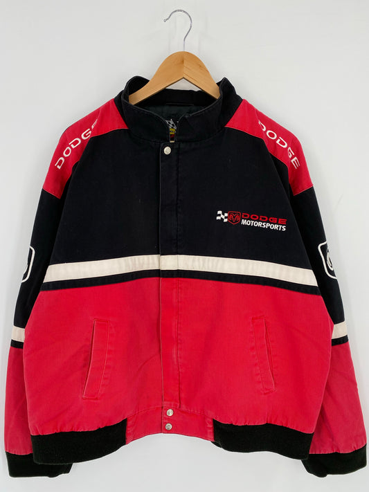 Vintage NASCAR DODGE MOTORSPORTS Size L Racing Jacket/ K6682