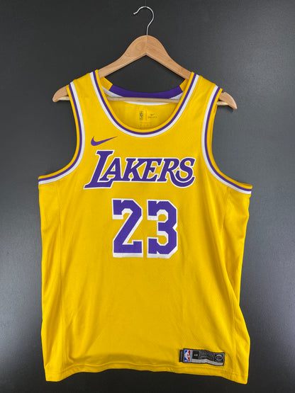 .Vintage NIKE x LOS ANGELES LAKERS LEBRON JAMES Size 48 L Vintage NBA Jersey / A5460