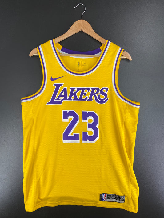 .Vintage NIKE x LOS ANGELES LAKERS LEBRON JAMES Size 48 L Vintage NBA Jersey / A5460