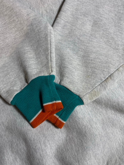 90’s MIAMI DOLPHINS Size No Tag (Approx.L) NFL Sweat-Shirt/ K8078