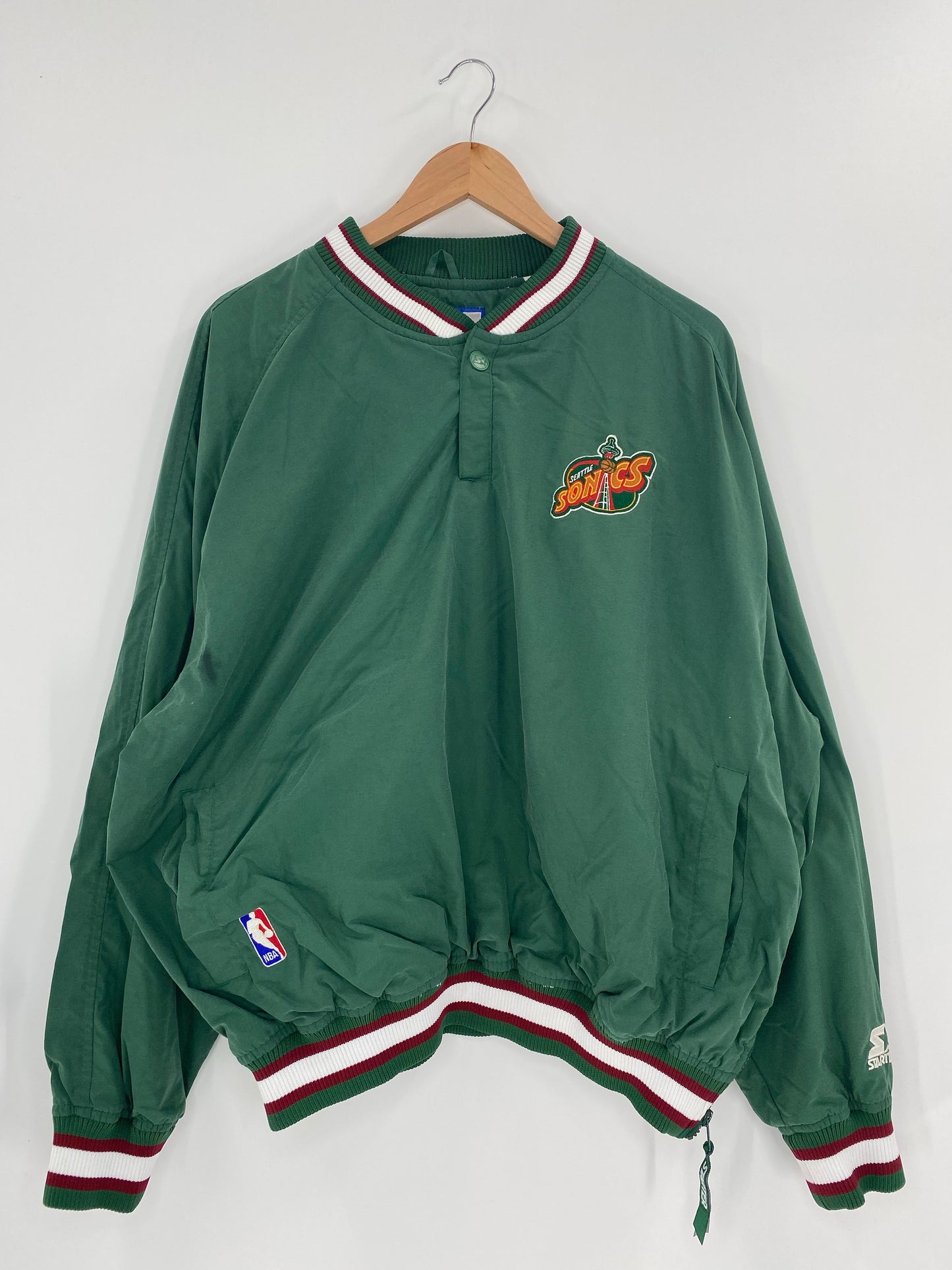 90's STARTER SONICS Size L Vintage NBA Nylon Jacket  / K4723