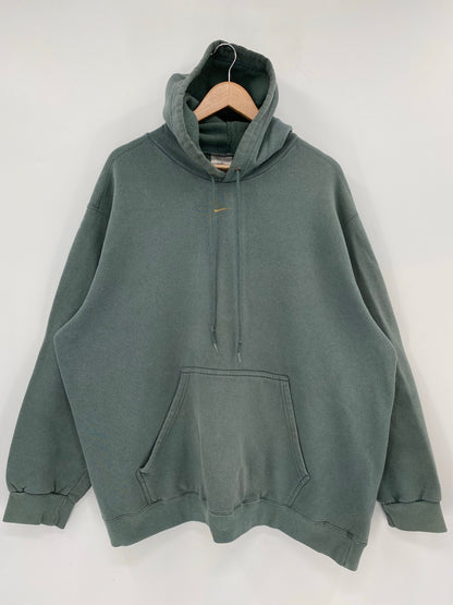 90's NIKE CENTER SWOOSH Size XXL Vintage Hoodie Sweat-Shirt / K6712