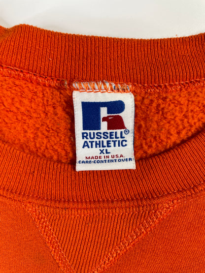 90's RUSSELL x ILLINOIS Size XL Vintage College Sweat-Shirt / A6499