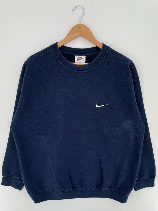 .90's NIKE MINI SWOOSH Made in USA Size L Vintage Sweat-shirt / E5674S