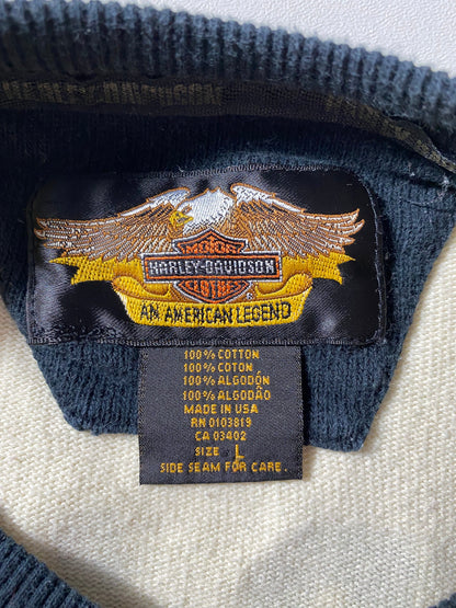 2001 HARLEY DAVIDSON Made in USA Size L Vintage Sweat-shirt / E5997S