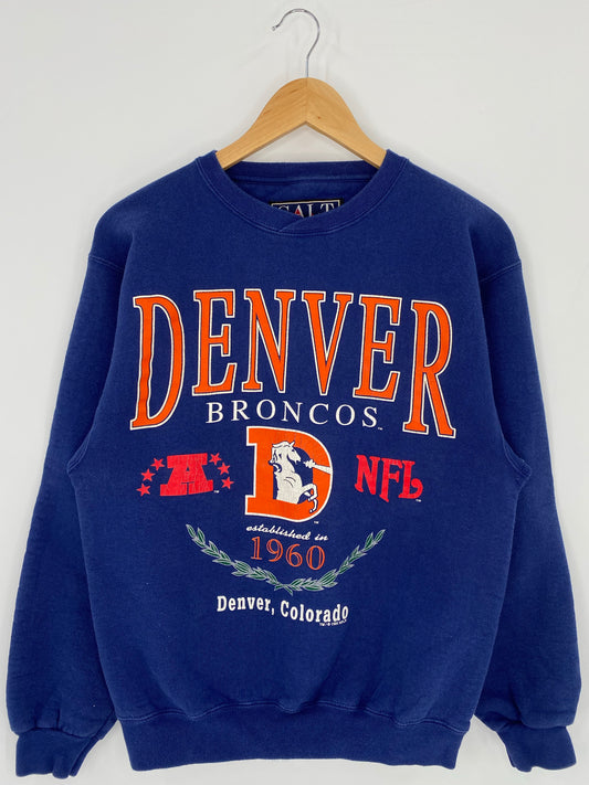 1995' DENVER BRONCOS Made in USA Size S Vintage NFL Sweat - Shirt/ K5798