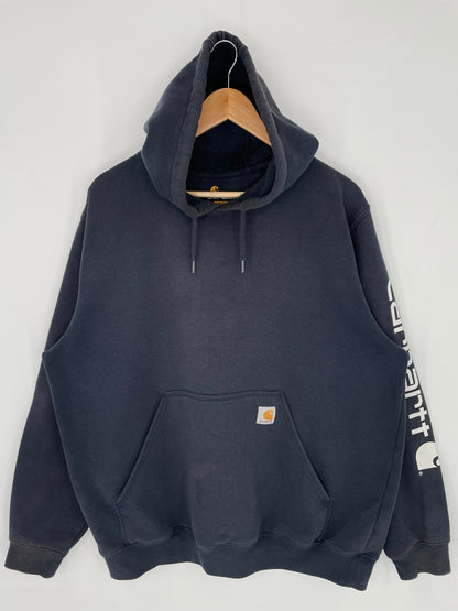 Vintage CARHARTT Size L Hoodie Sweat-Shirt / E6519S