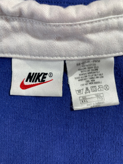 90's NIKE Size XXL Vintage Half Sleeve Rugby-Shirt / E909