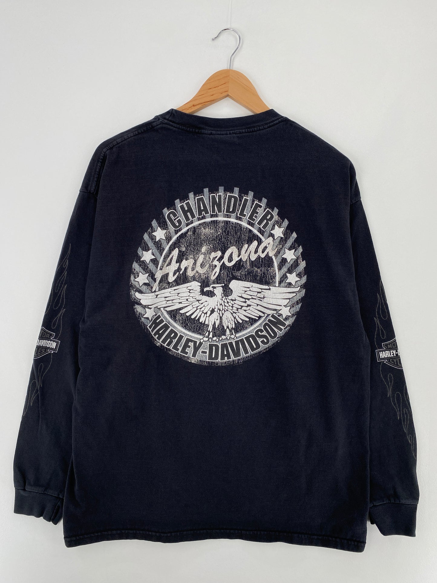 2007 HARLEY DAVIDSON  Made in USA Size XL Long Sleeve Vintage T-Shirt / A9940