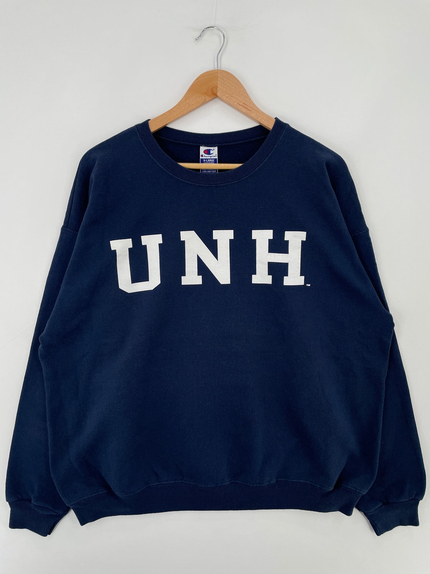 90’s CHAMPION x UNIVERSITY OF NEW HAMPSHIRE Size XL Vintage College Sweat-Shirt / E3649S