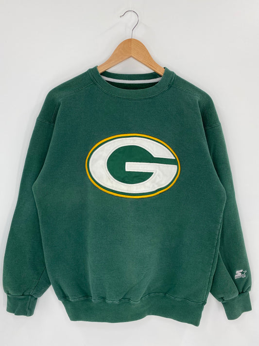90’s STARTER x GREENBAY PACKERS Made in USA Size M Vintage NFL Sweat-Shirt / K6265