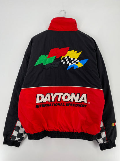 .Vintage DAYTONA Size XXL Padded Racing Nylon Jacket / E1914N