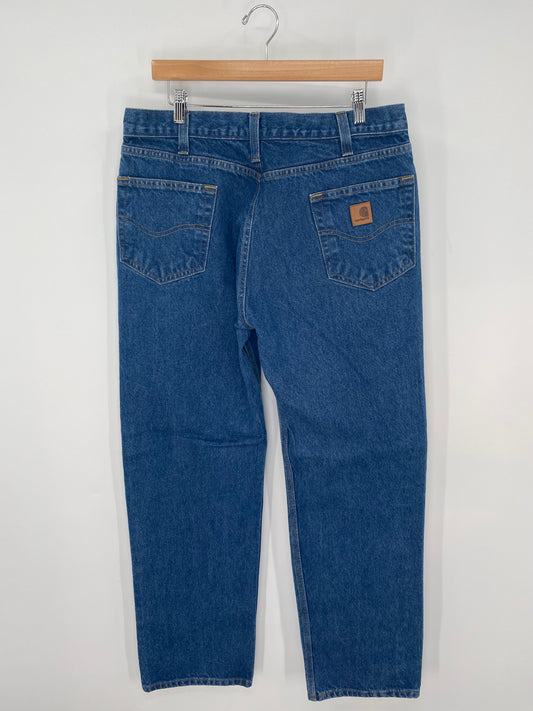 Vintage CARHARTT Size W35xL3.15 Denim Pants / K9981