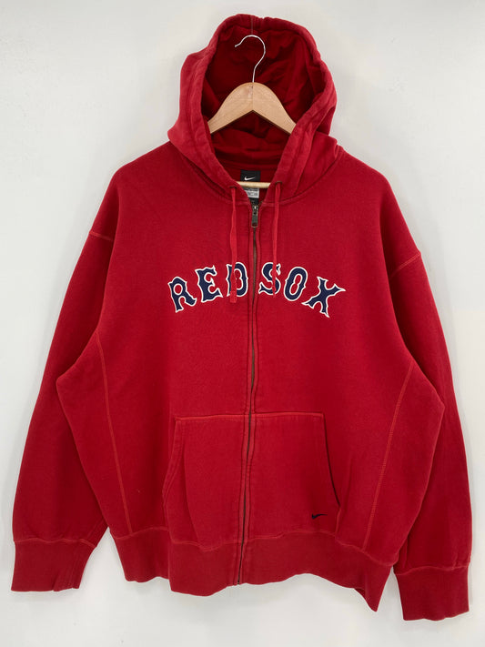 00' NIKE BOSTON RED SOX Size XXL Vintage MLB Hoodie Sweat shirt / K7649