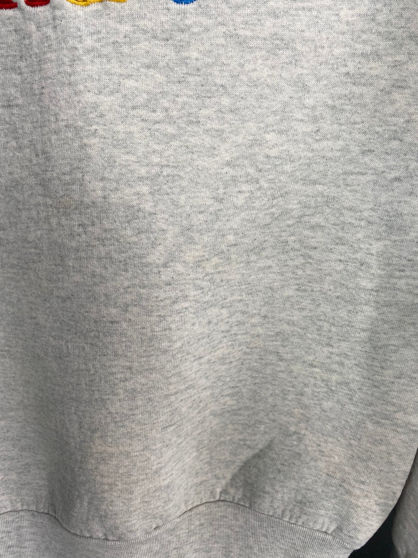 90’s DISNEY MICKEY Size No Tag (Approx.L) Vintage Sweat-shirt / A204