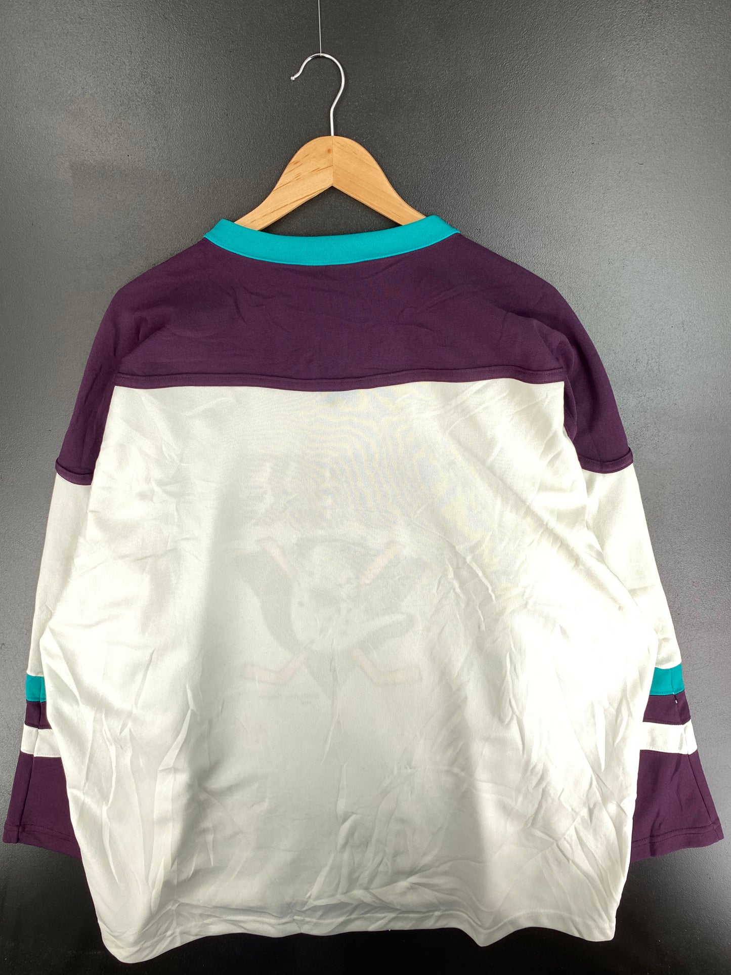 90’s ANAHEIM MIGHTY DUCKS Size XXXL Vintage NHL Hockey Game T-Shirt  / A660