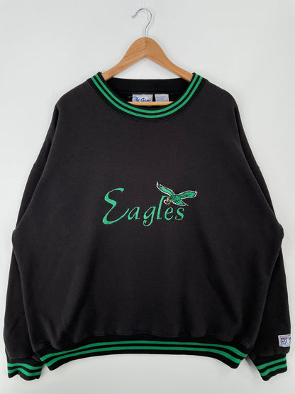 90’s PHILADELPHIA EAGLES Size XL Vintage NFL Sweat-Shirt / A8921