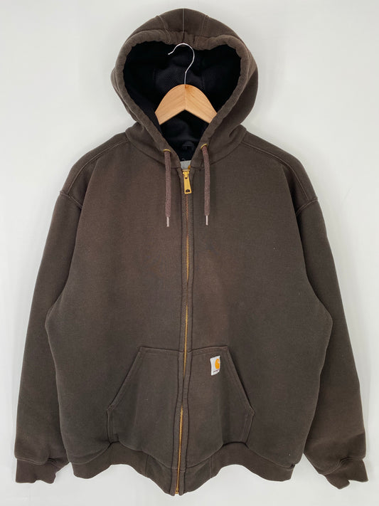 Vintage CARHARTT Size L Zip-up Hoodie Sweat-Shirt / K8493