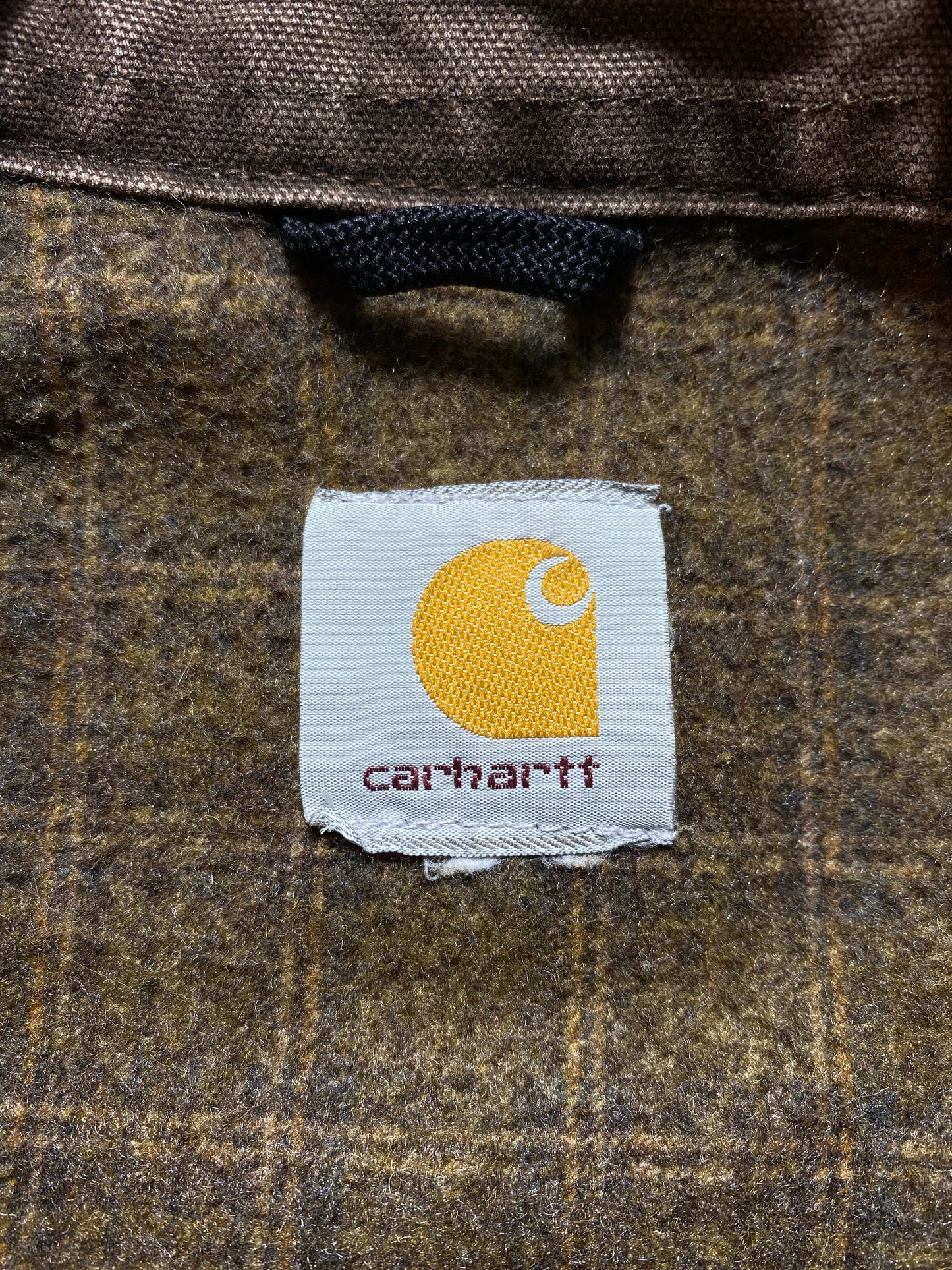 Vintage CARHARTT Size No Tag (Approx.L) Zip-up Sweat-shirt Jacket / K8112