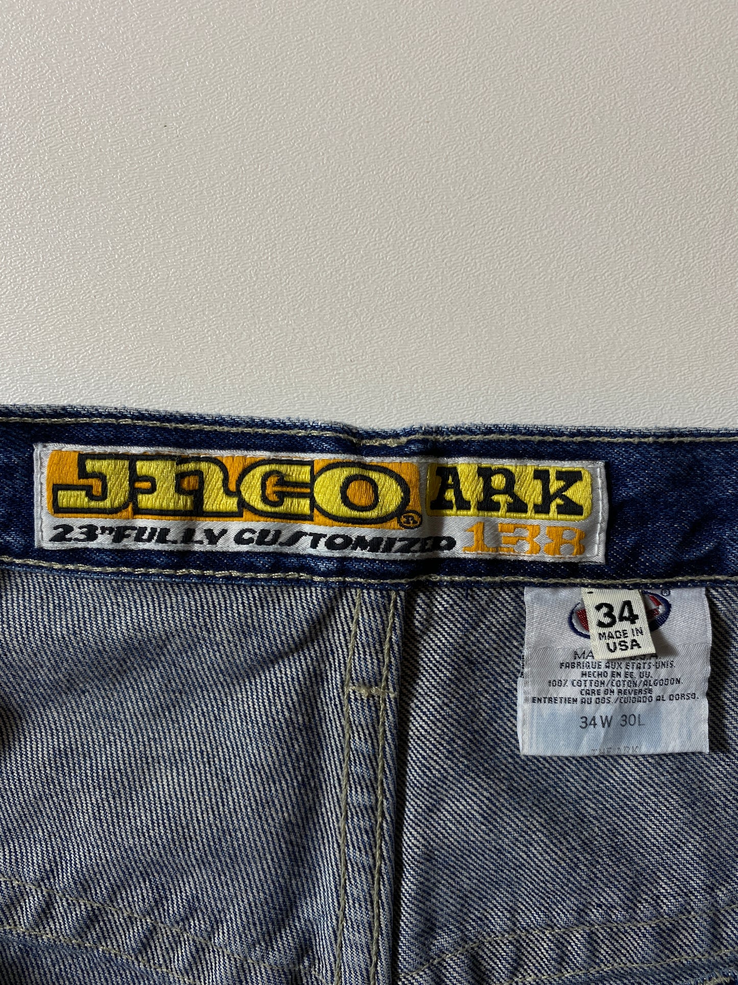 90's JNCO Made in USA Size W34xL30 Vintage Denim Pants / A9064